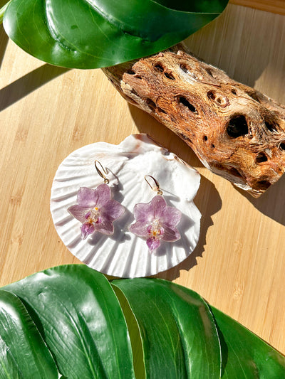 Lily Orchid Earrings