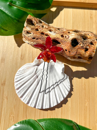 Roshni Orchid Hair Pin