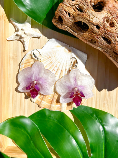 GF Large Ophelia Orchid Earrings